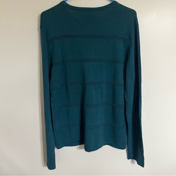 NWT Men’s Calvin Klein Crew Neck Cotton Modal Master Green Sweater Size Medium - Picture 2 of 6